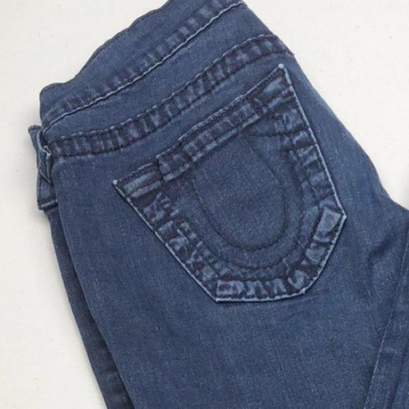 VINTAGE TRUE RELIGION CASEY SKINNY JEANS 27x28 MADE IN USA 🇺🇸 - Picture 5 of 12